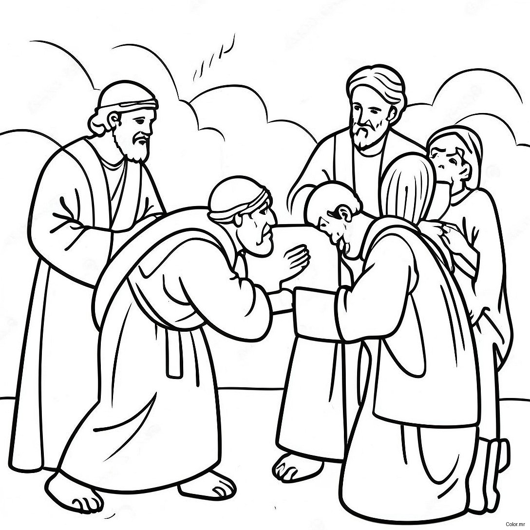 Acts 3 Miracle Healing Coloring Page 72133 59578