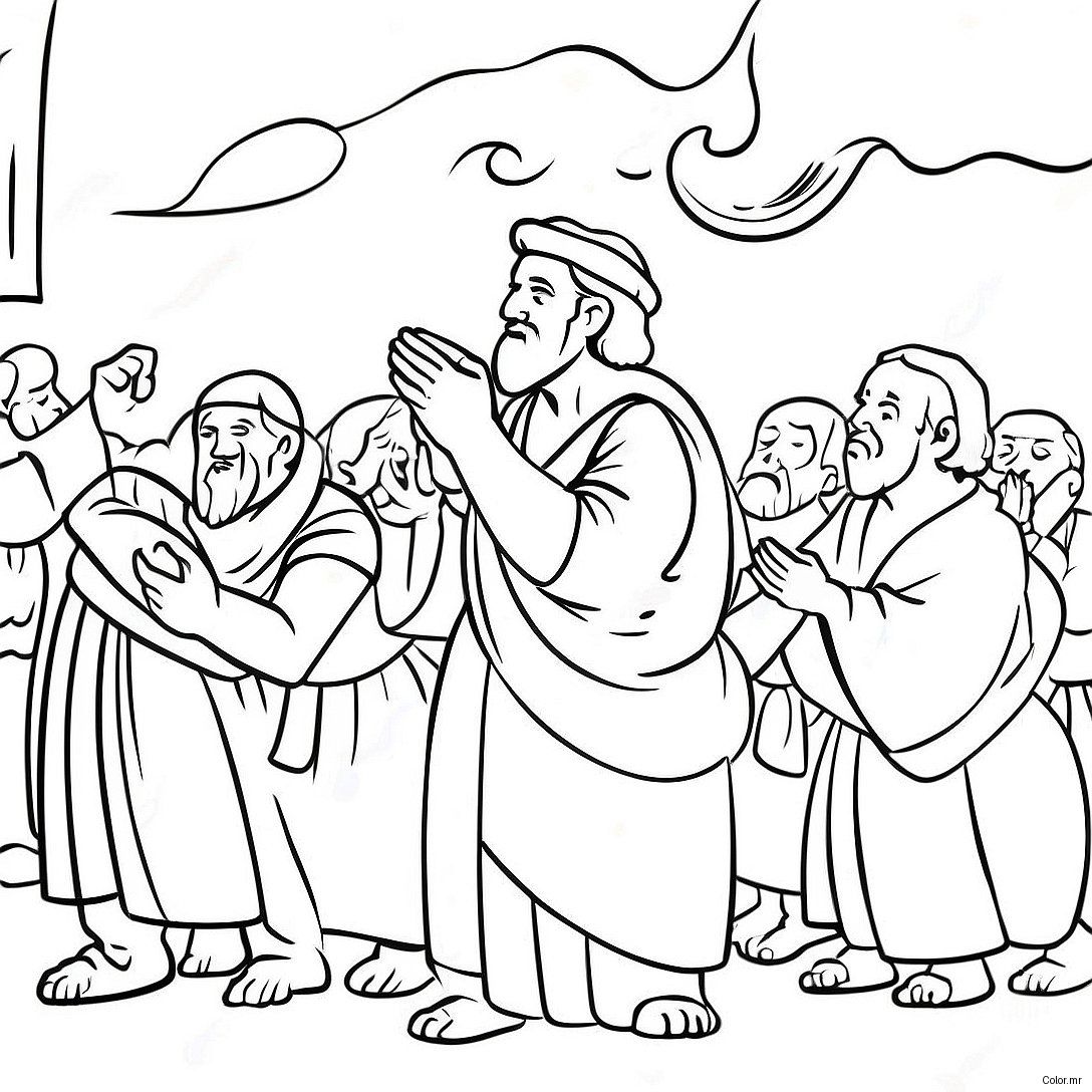 Acts 3 Miracle Healing Coloring Page 72133 59579