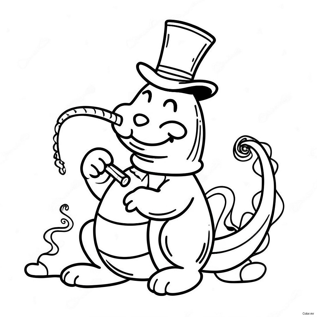 Alice In Wonderland Caterpillar Smoking Hookah Coloring Page 32339 16767