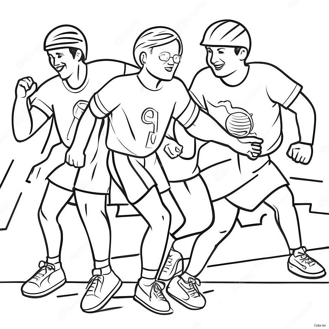 Athletes Competing In The Special Olympics Coloring Page 63940 52894