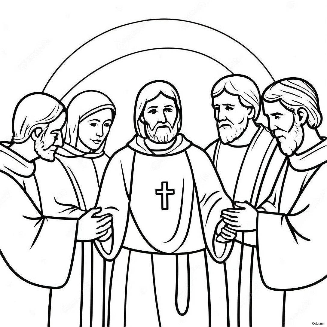 Beautiful Apostles Creed Illustration Coloring Page 58496 48600