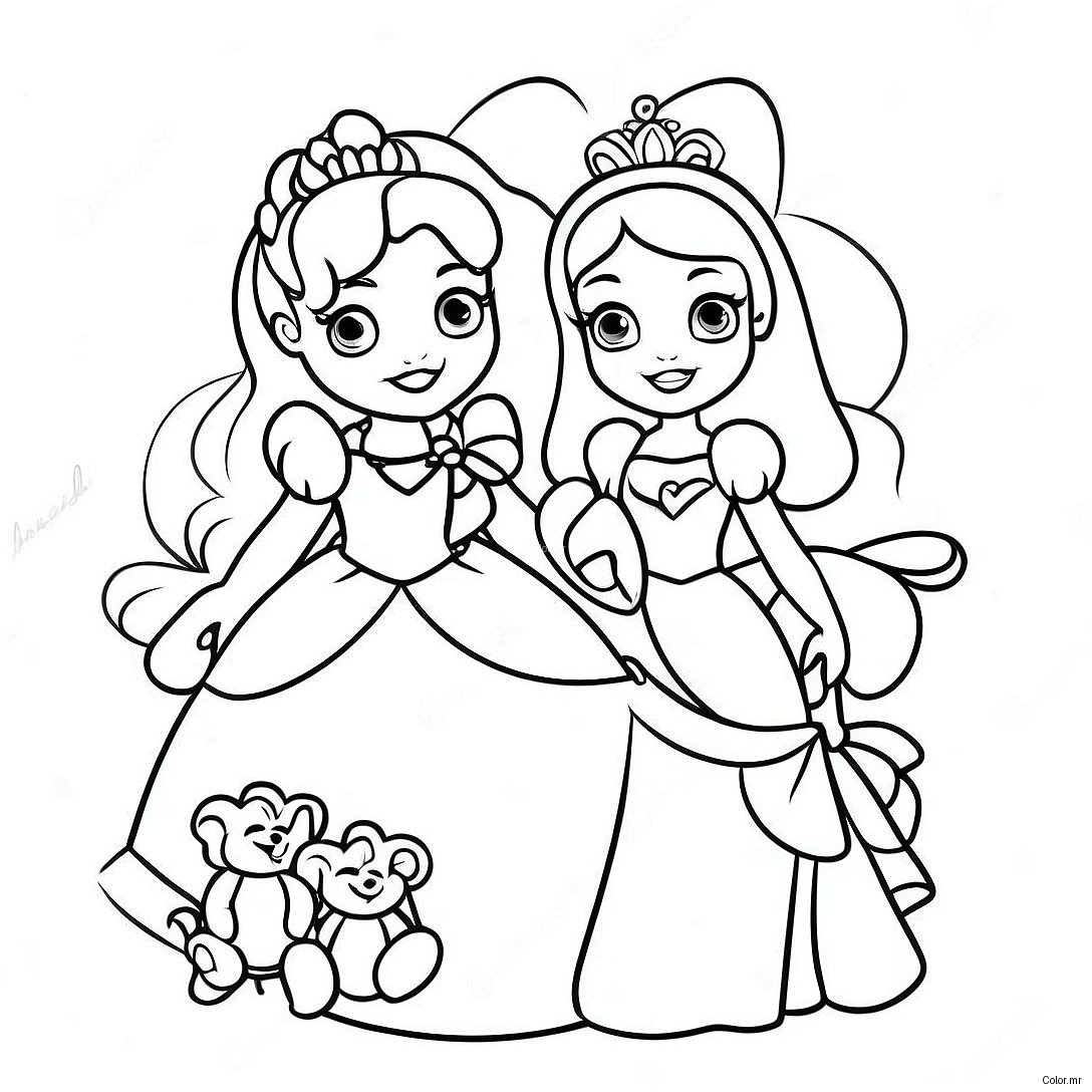 Cheerful Disney Princesses Get Well Soon Coloring Page 15080 12643