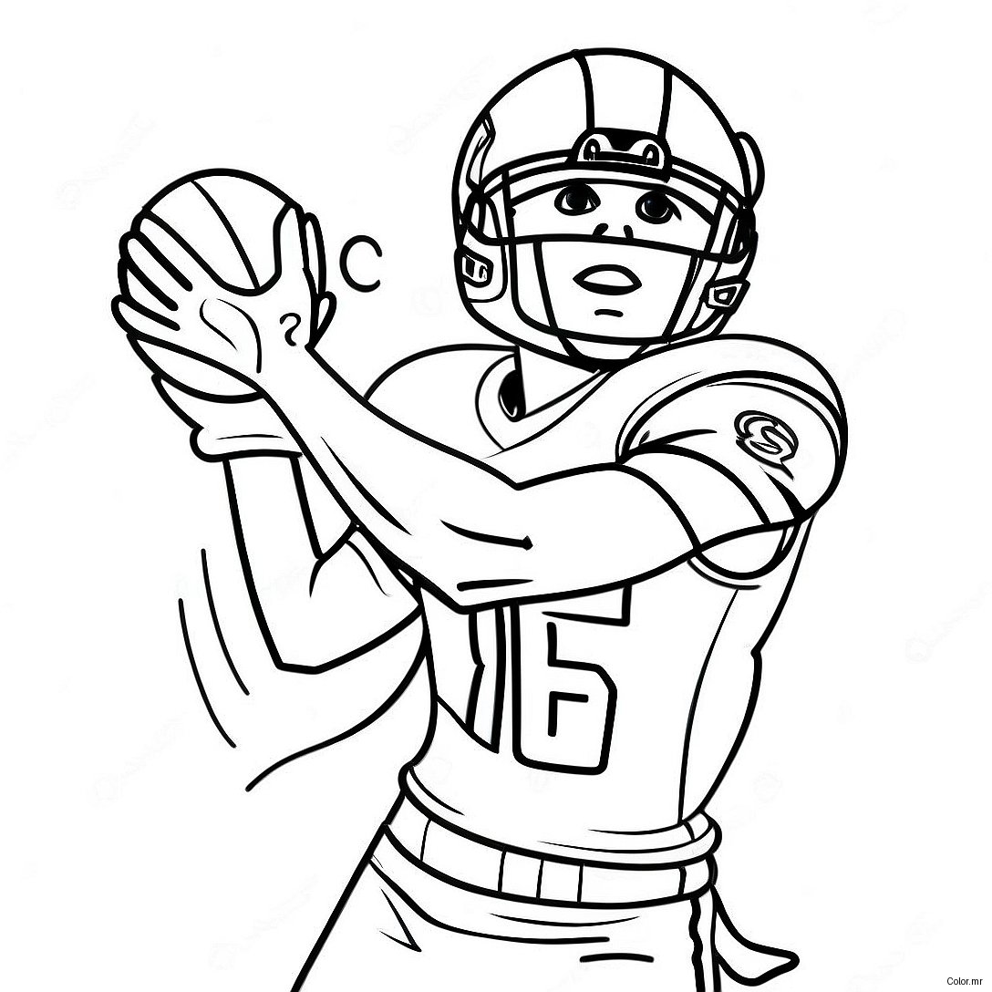Dynamic Wide Receiver Catching A Pass Coloring Page 2473 2014