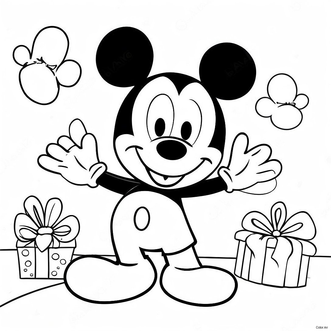Happy Birthday Mickey Mouse Clubhouse Coloring Page 37696 31373