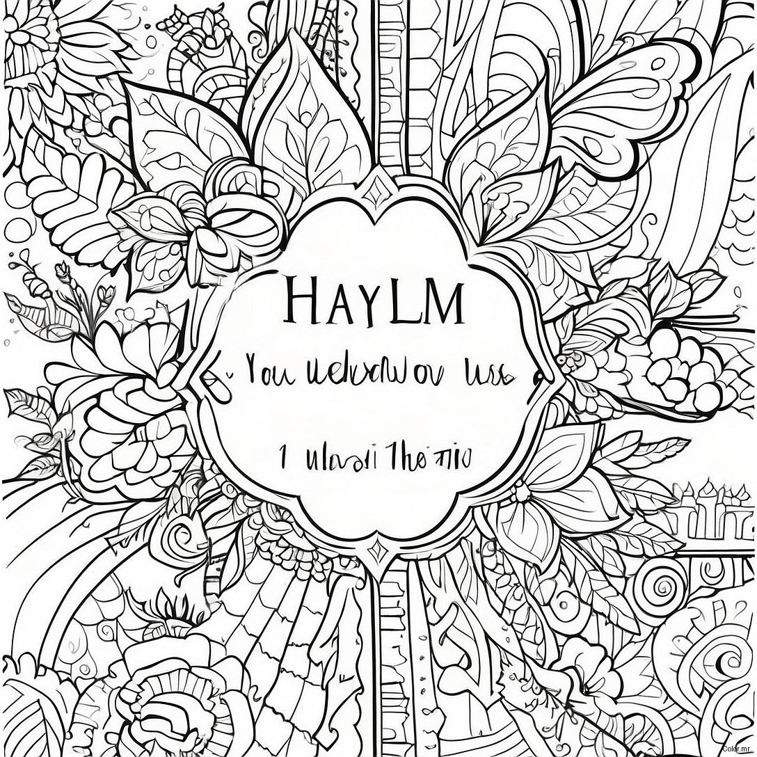 Psalm 119 11 Verse With Decorative Borders Coloring Page 64801 53583