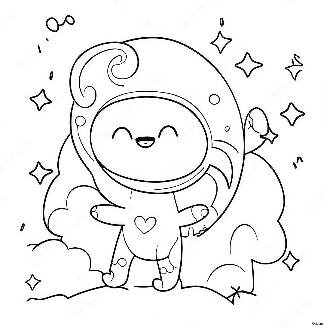 Whimsical I Love You To The Moon And Back Coloring Page 23474 21518