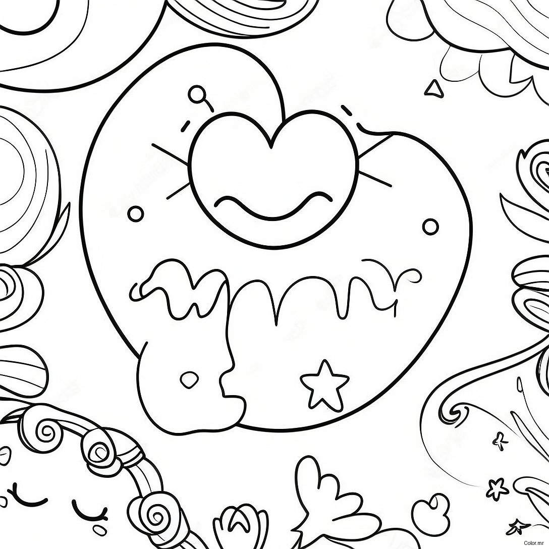 Whimsical I Love You To The Moon And Back Coloring Page 23474 21692
