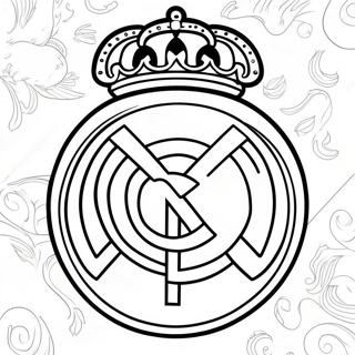 Real Madrid Logo Fargeleggingsark 10236-8410