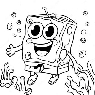 Spongebob Fyrkant Underwater Adventure Fargeleggingsark 10378-8520