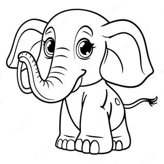 Full Elefant Fargeleggingsark 10497-8610