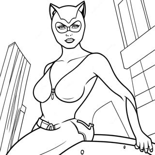 Catwoman Fargeleggingsark 10677-8754