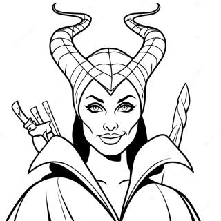 Maleficent Med Staven Sin Fargeleggingsark 11158-9151