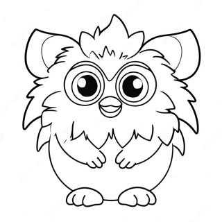 Sot Furby Med Store Oyne Fargeleggingsark 11638-9533