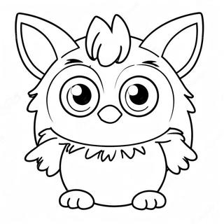 Sot Furby Med Store Oyne Fargeleggingsark 11638-9534