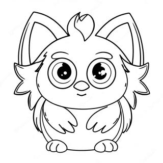 Sot Furby Med Store Oyne Fargeleggingsark 11638-9535