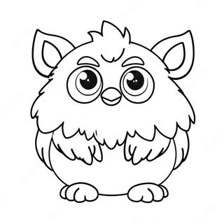 Sot Furby Med Store Oyne Fargeleggingsark 11638-9536