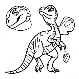 Velociraptor Fargeleggingsark 1171-934