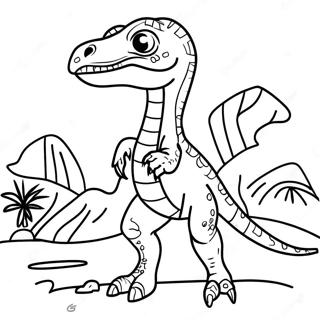 Velociraptor Fargeleggingsark 1171-935