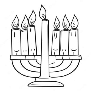 Nydelig Menorah Fargeleggingsark 11988-9814