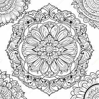 Beroligende Mandala Fargeleggingsark 1312-1052