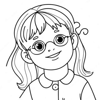 Eventyrlig Junie B Jones Fargeleggingsark 13228-10988