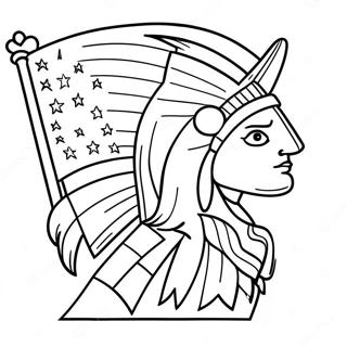 Amerikanske Symboler Fargeleggingsark 13507-11206