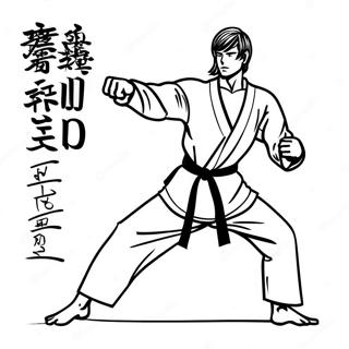 Karate Fargeleggingsark 14068-11655