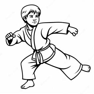 Karate Kid I Aksjon Fargeleggingsark 14069-11658