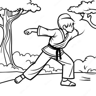 Karate Kid I Aksjon Fargeleggingsark 14069-11660