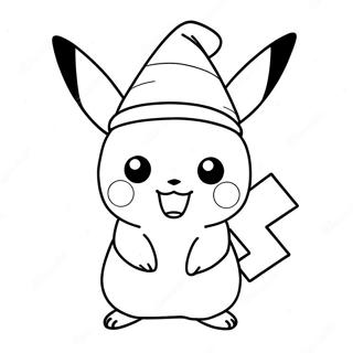 Pikachu I Nisselue Fargeleggingsark 14139-11714