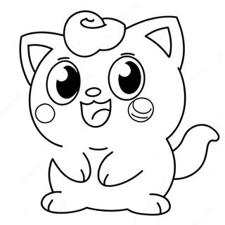 Sot Jigglypuff Som Synger Fargeleggingsark 14480-11979