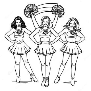 49ers Cheerleadere Fargeleggingsark 1452-1163