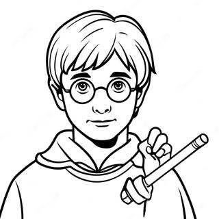 Harry Potter Med Tryllestav Fargeleggingsark 14810-12242