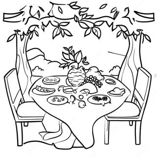 Tu Bishvat Seder Bord Fargeleggingsark 14890-12321