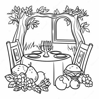 Tu Bishvat Seder Bord Fargeleggingsark 14890 12324