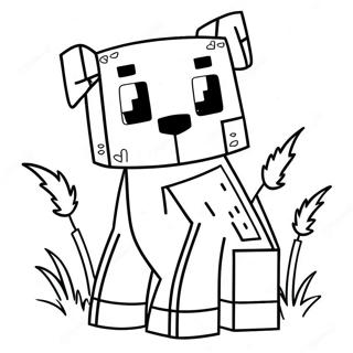 Sot Minecraft Hund Fargeleggingsark 15360-12867