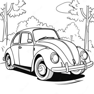 Klassisk Volkswagen Beetle Fargeleggingsark 16122-13612