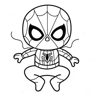 Baby Spiderman Fargeleggingsark