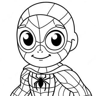 Baby Spiderman Fargeleggingsark 16382-13807