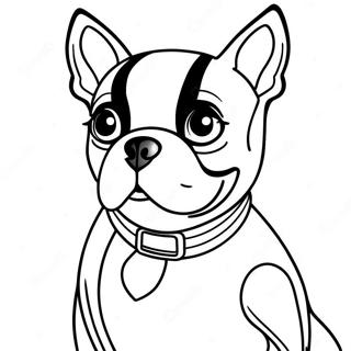 Boston Terrier Fargeleggingsark 16422-13840