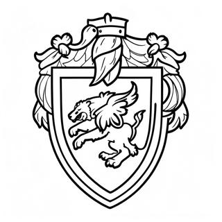 Gryffindor Vapenskjold Fargeleggingsark 16772-14118