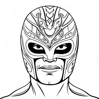 Rey Mysterio Maske Fargeleggingsark 16853-14193