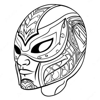 Rey Mysterio Maske Fargeleggingsark 16853-14194