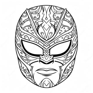 Rey Mysterio Maske Fargeleggingsark 16853-14196