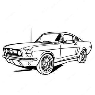 Mustang Bil Fargeleggingsark 17354-14574