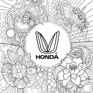 Honda Logo Fargeleggingsark 17374-14591