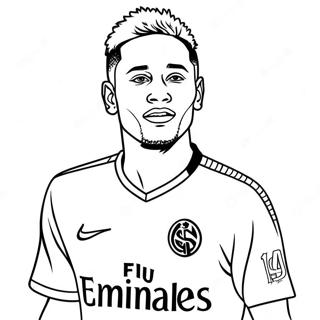 Neymar Psg Fargeleggingsark 17594-14768