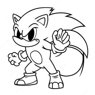 Sonic Werehog Fargeleggingsark 17865-14975