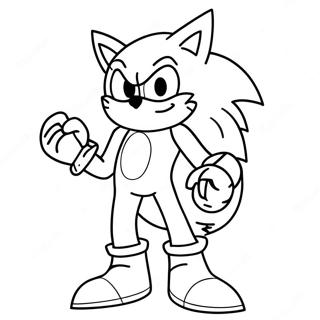 Sonic Werehog Fargeleggingsark 17865-14976