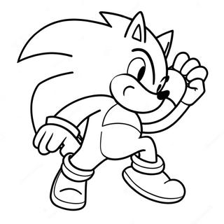 Sonic Werehog I Aksjon Fargeleggingsark 17866-14977